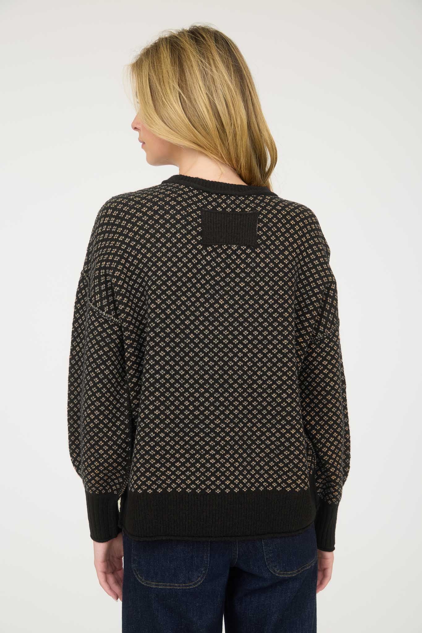 Beverly Jacquard Pattern Sweater