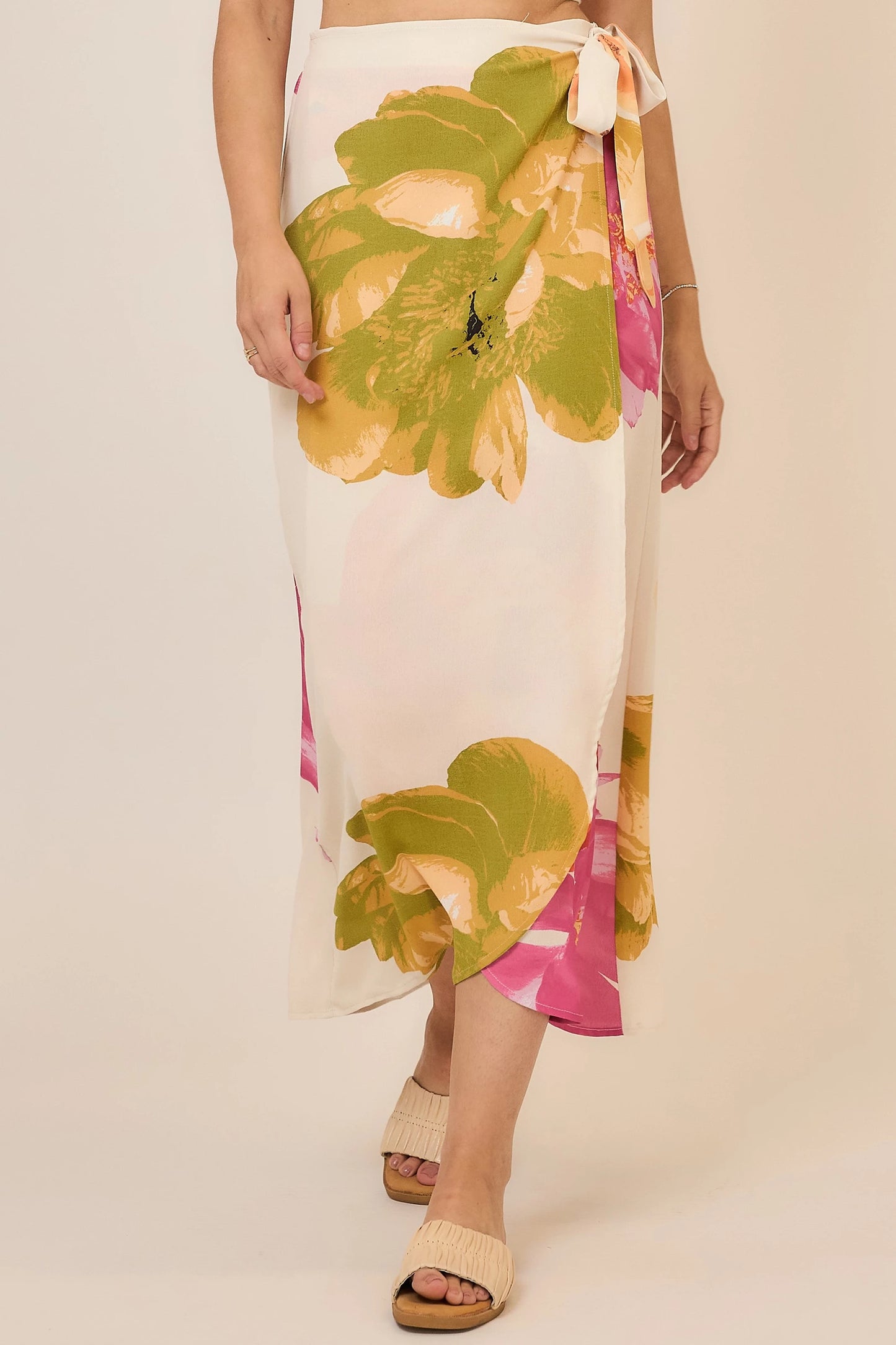 Ella Floral Wrap Maxi Skirt