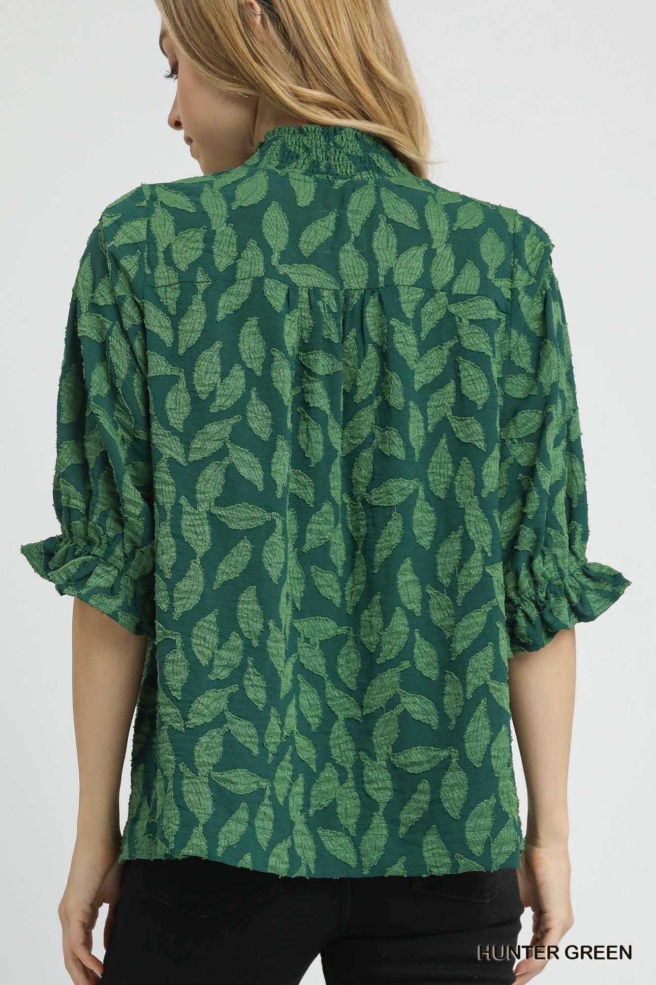 Ginna Floral Jacquard Top