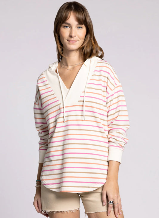 Corinna Striped Hoodie