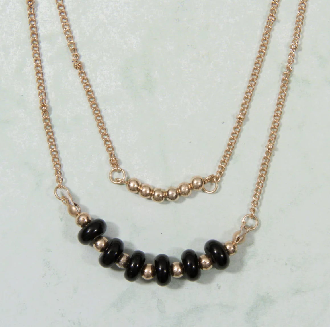 Double Layer Beaded Necklace