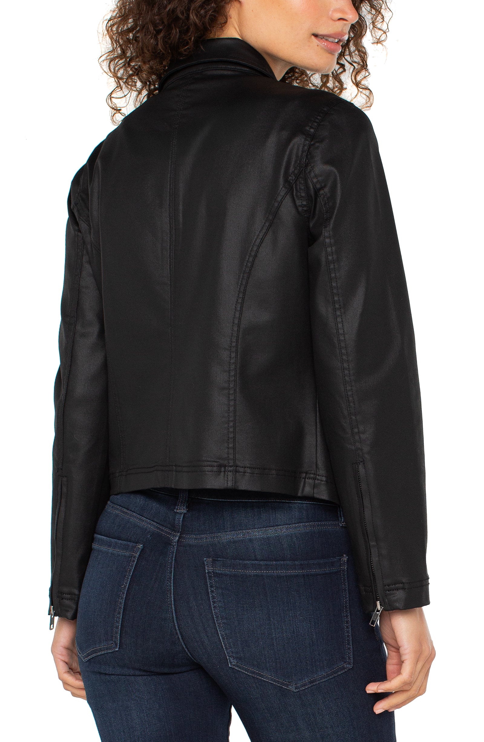 Liverpool 90's Zip Front Jacket | Black Coated