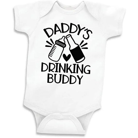 Dad's Drinking Buddy Baby Onesie