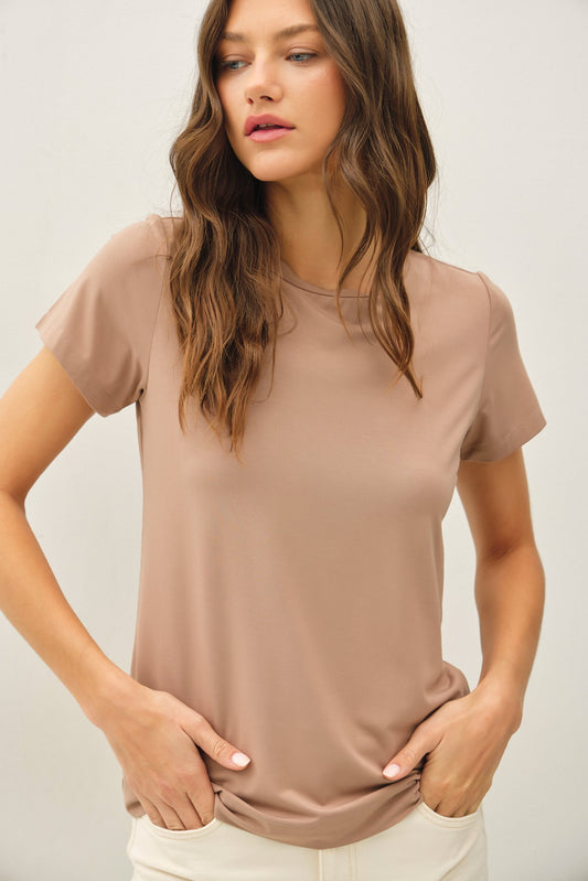 Basic Bamboo Tee | Mocha