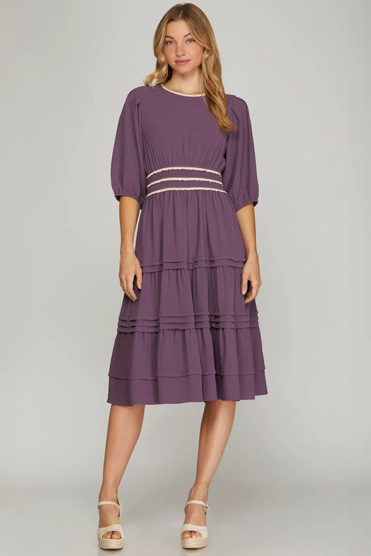 Lindy Tiered Midi Dress