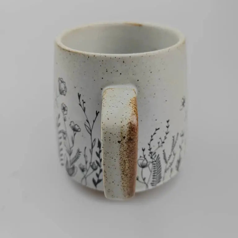 Flowers Stoneware Mug