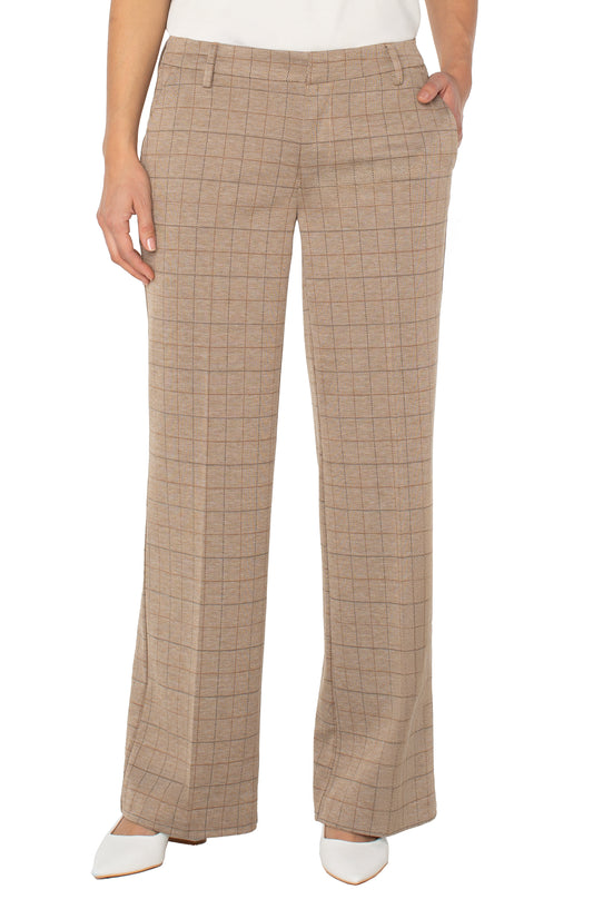 Liverpool Kelsey Trousers | Khaki Grid