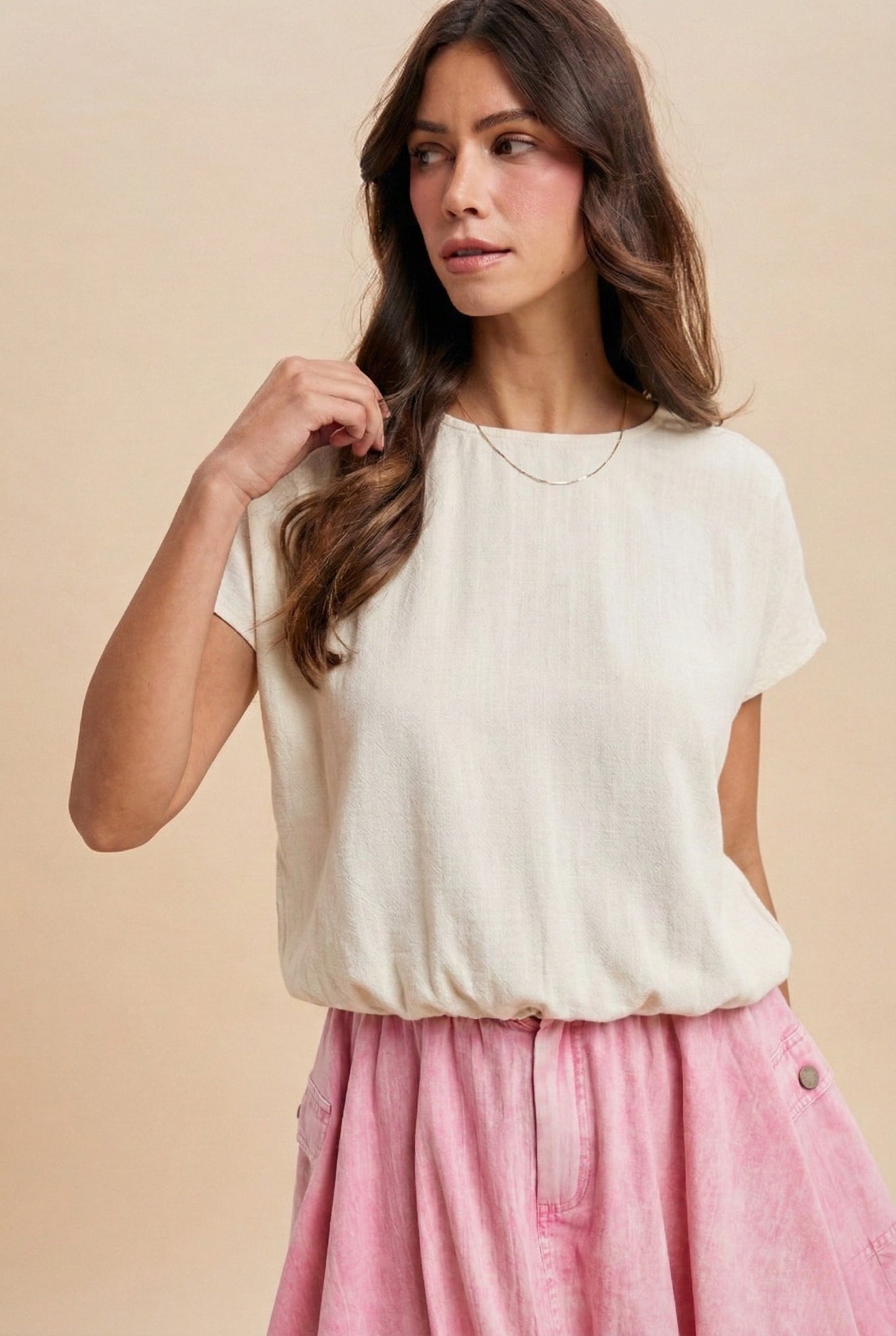 Jodie Cropped Bubble Top