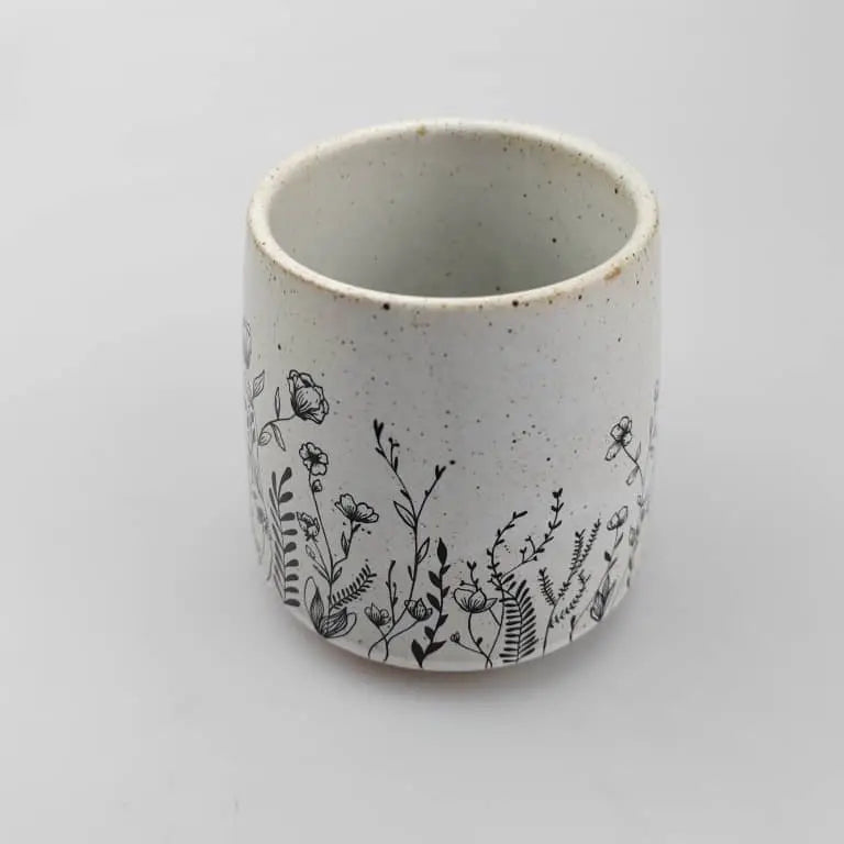 Flowers Stoneware Mug