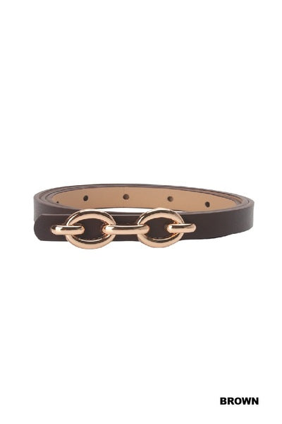 Double Chain Buckle Belt (Multiple Colors)