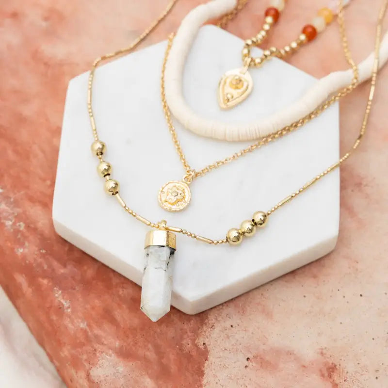 Desert Dreams Layered Beaded Necklace