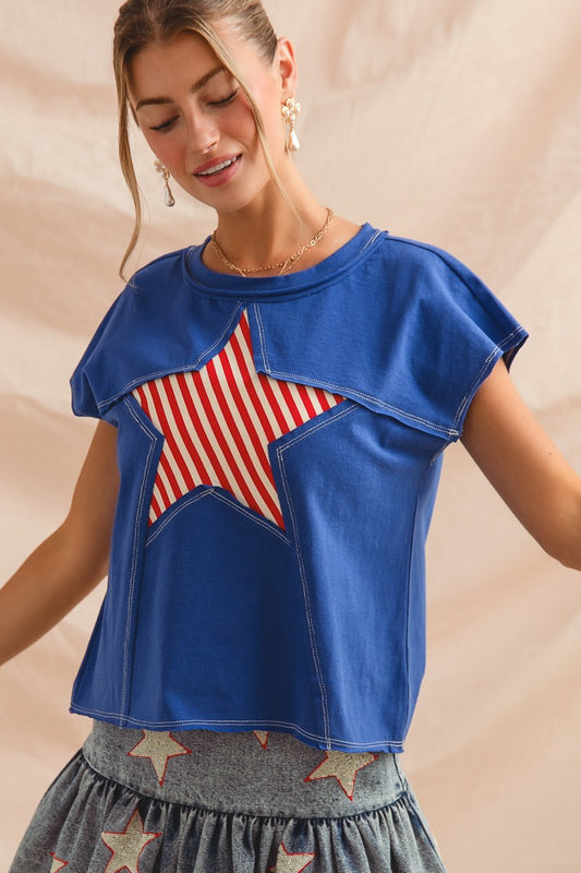 Stripe Star Top