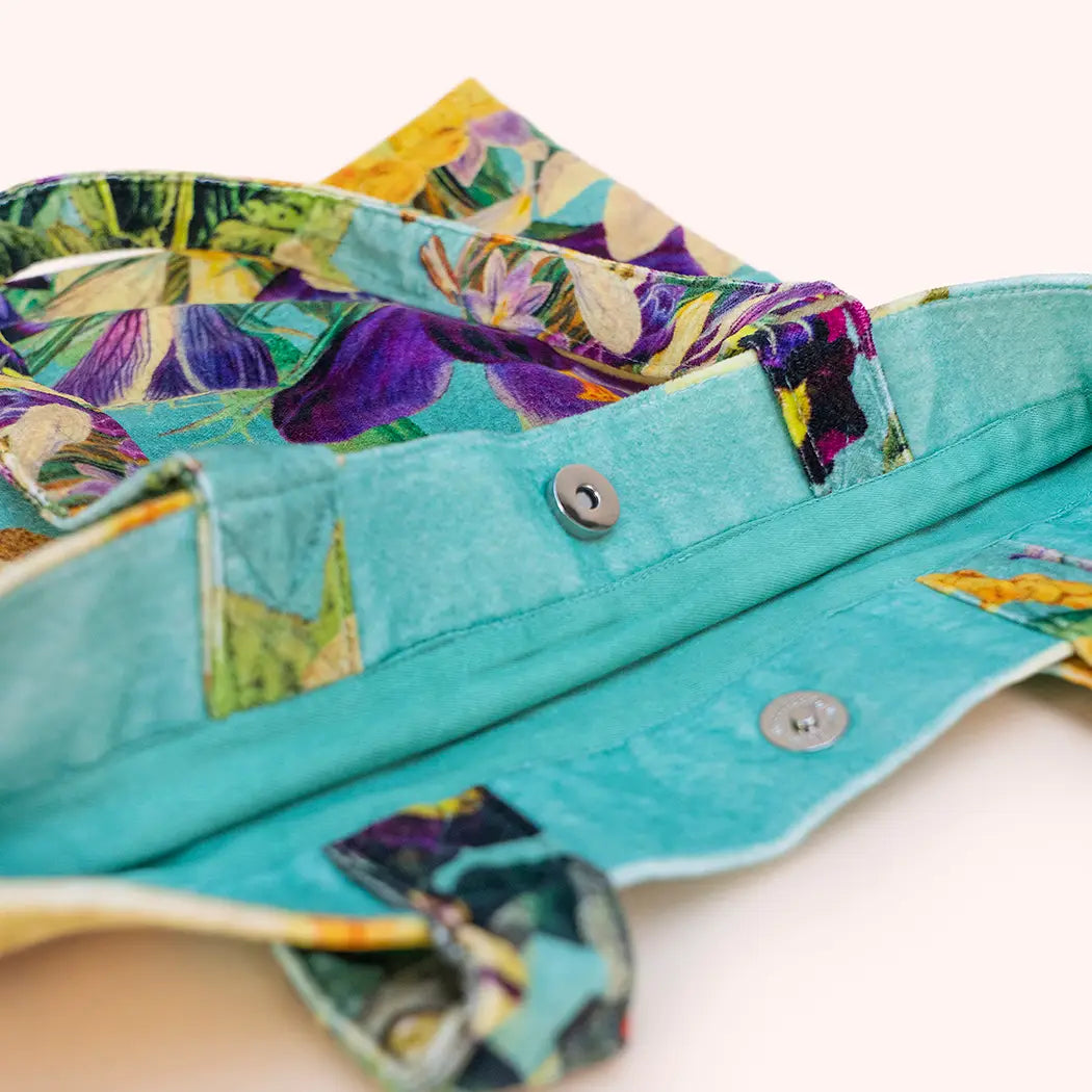 Velvet Tote Bag | Spring Flora