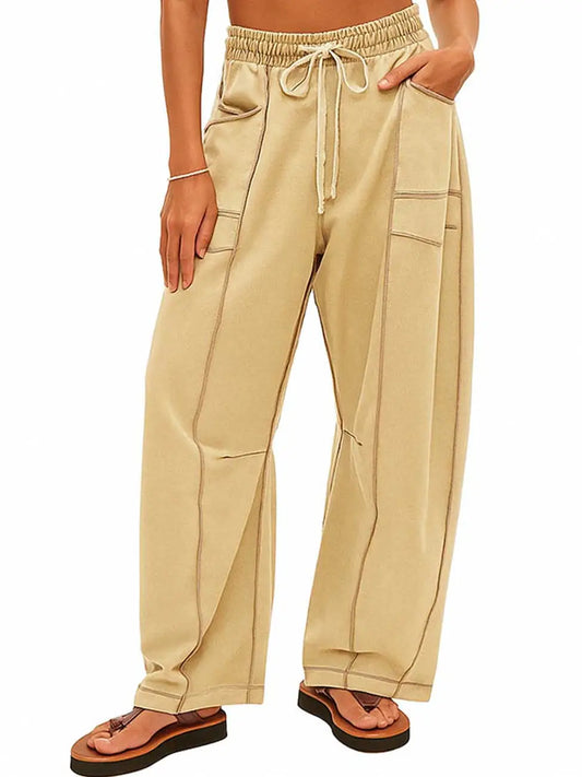 Lila Barrel Sweatpants | Khaki