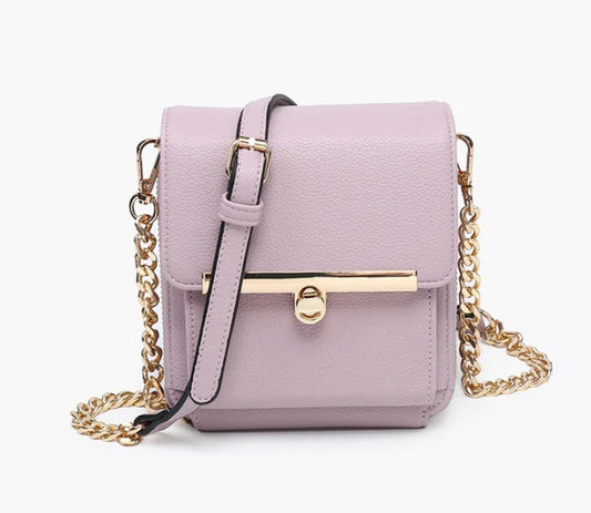 Odette Square Crossbody Bag | Pink