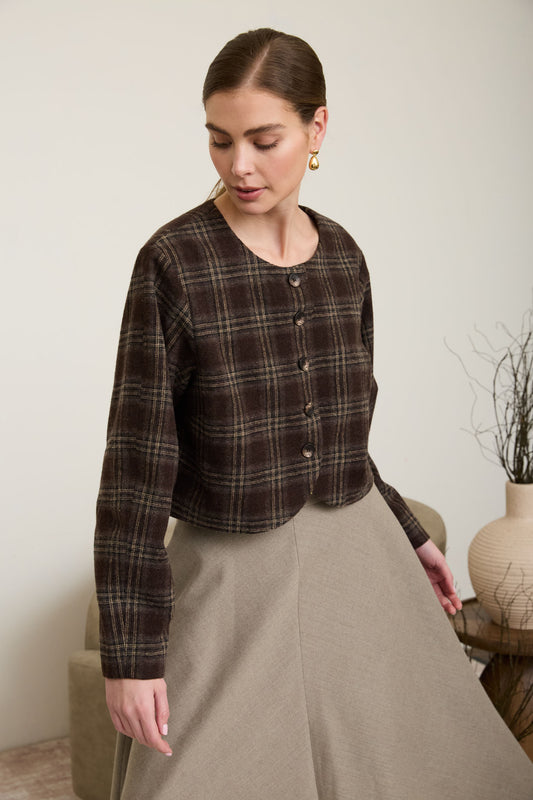 Rachel Brown Plaid Jacket