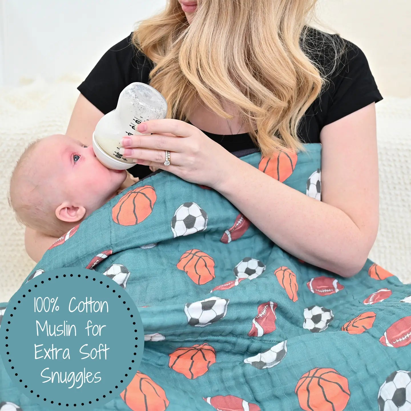Little Athlete Sporty Baby Swaddle Blanket