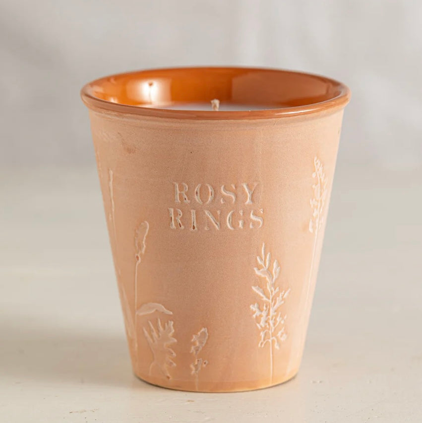 Garden Pot Candle + Plantable Seed Paper Dust Covers 
