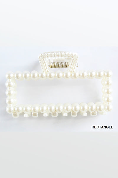 Pearl Hair Clip | Rectangle 