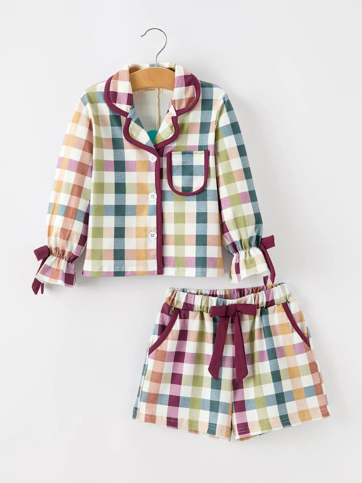 Mommy and Me Fall Plaid Pajama Set