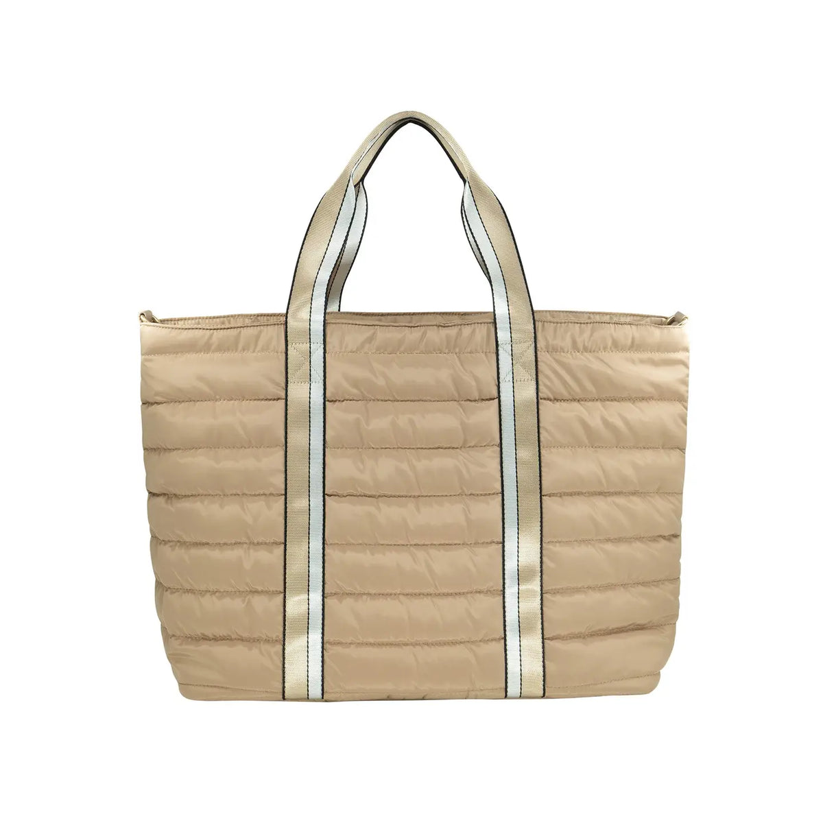Puffer Weekender Bag | Beige