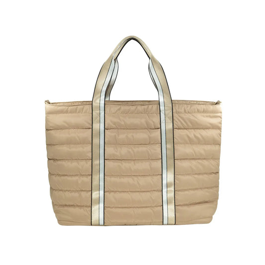 Puffer Weekender Bag | Beige