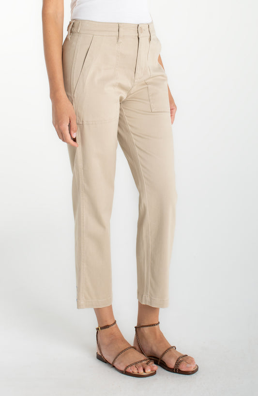 Liverpool Utility Crop Straight With Side Tabs | Safari Sand