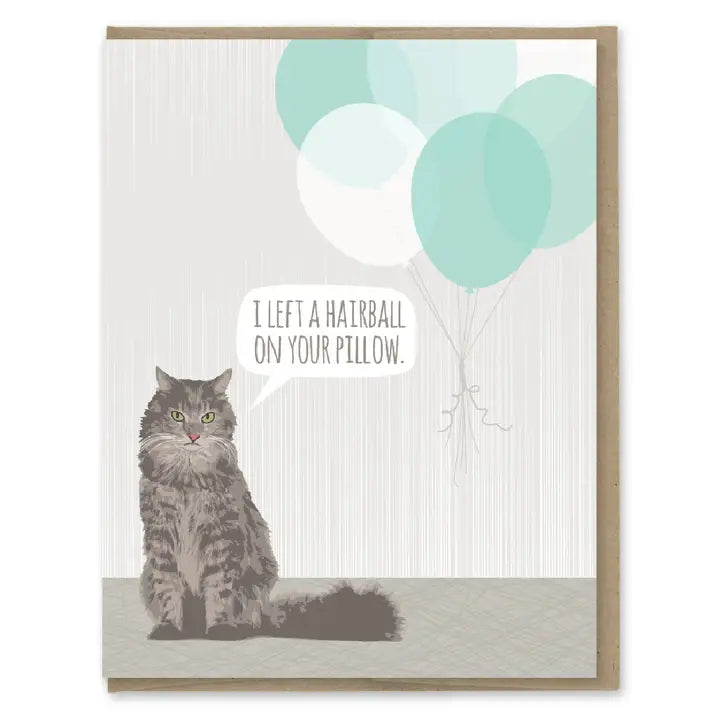 Cat Hairball | Birthday Card