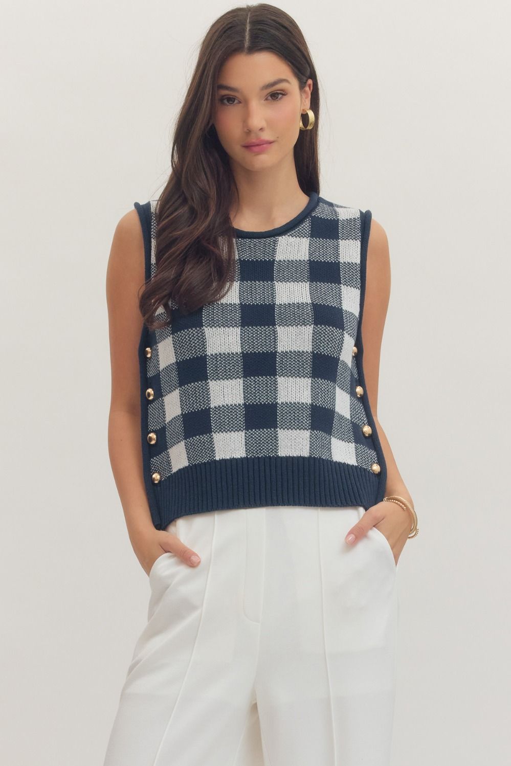Kenzie Checkered Top