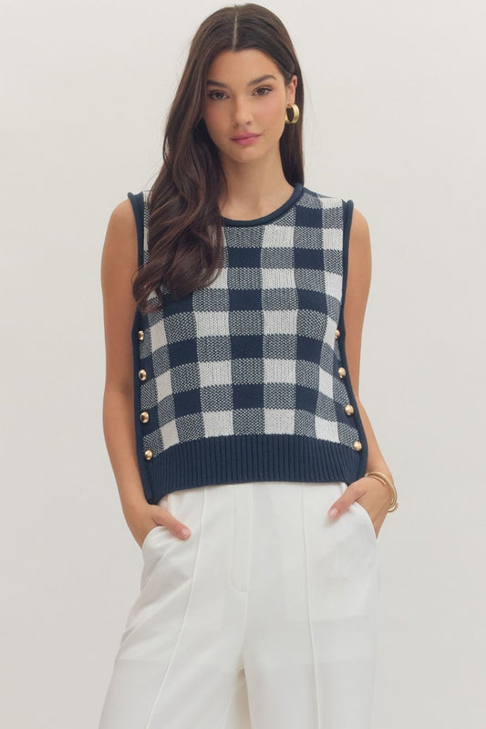 Kenzie Checkered Top