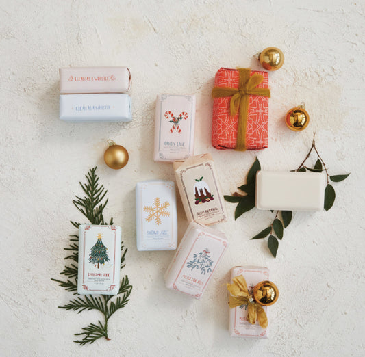 Winter Holiday Scented Olive Oil & Shea Butter Milled Bar Soap