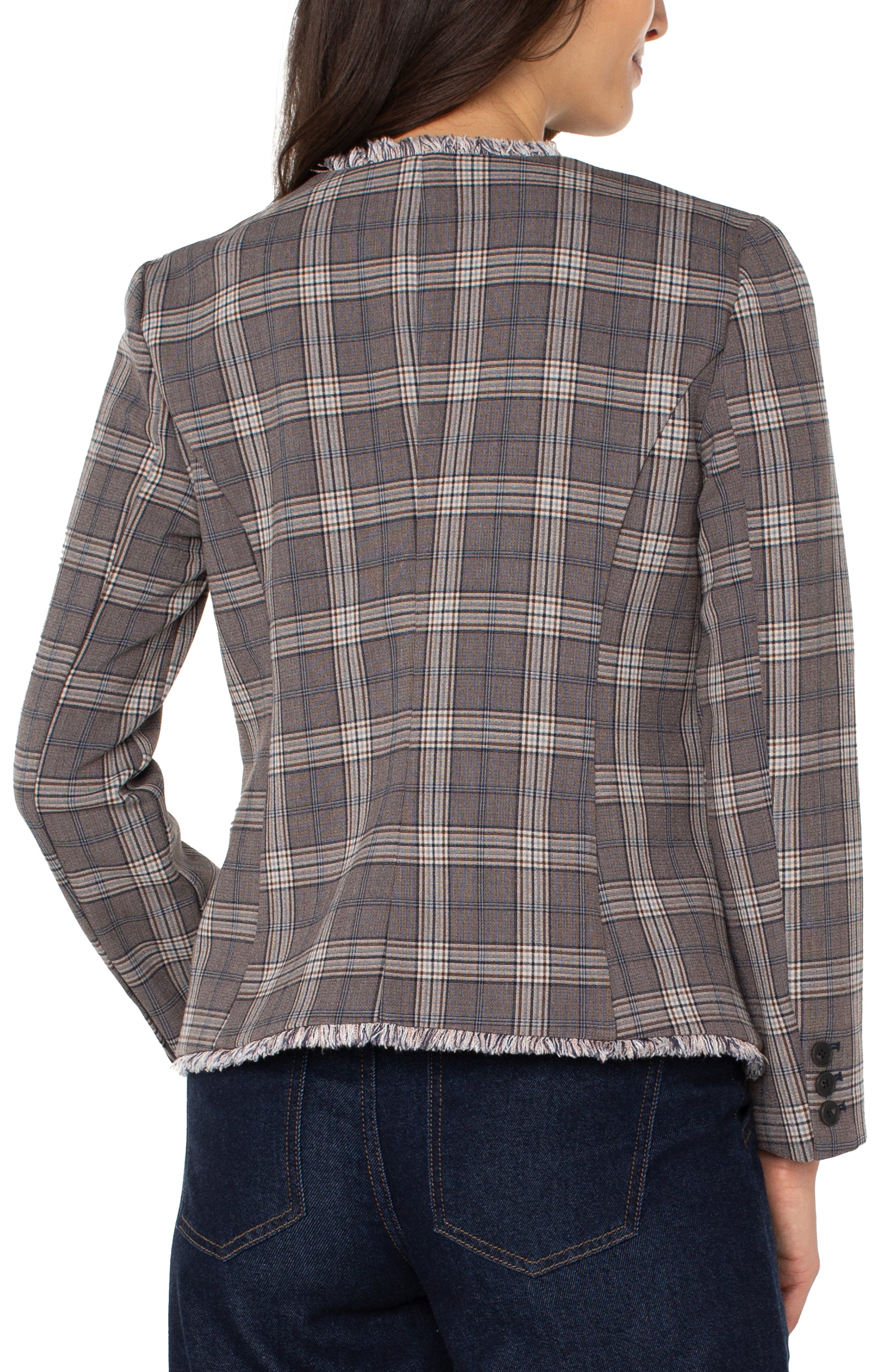 Liverpool Collarless Fitted Blazer 