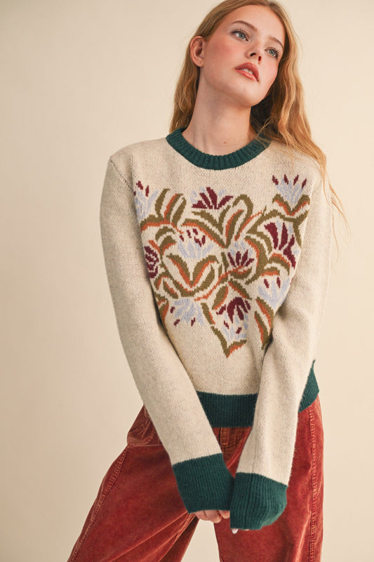 Natalie Floral Sweater