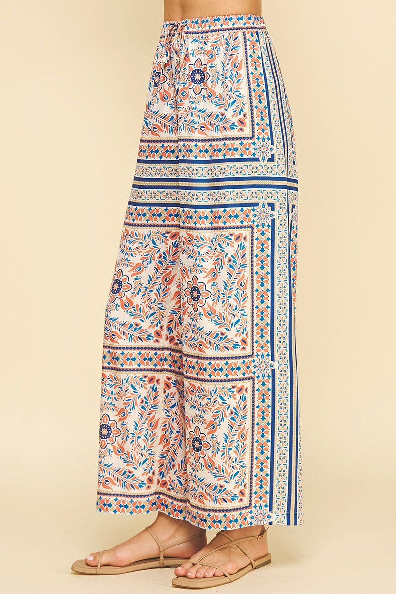 Skyler Printed Wide Leg Pants