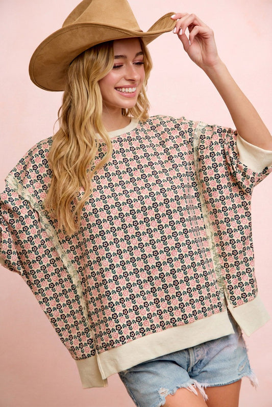 Lindy Flower Printed Top