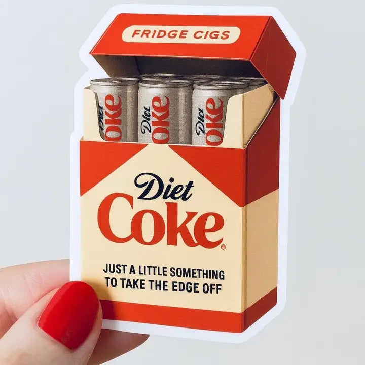 Diet Coke Fridge Cigs Sticker