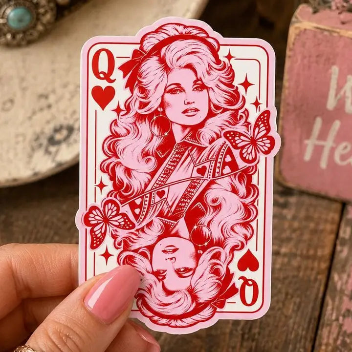 Dolly Parton Queen of Hearts Sticker
