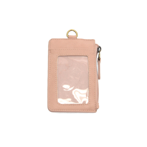Dolly Small Card Wallet with Keyring | Blush