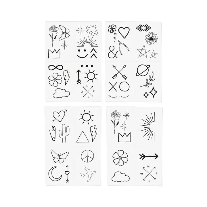 Temporary Tattoo Pack | Doodles