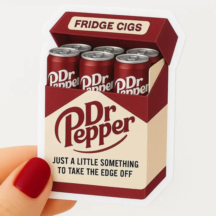 Dr Pepper Fridge Cigs Sticker