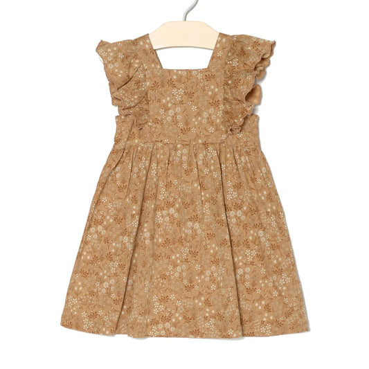 Girl Flutter Tank Dress | Golden Garden