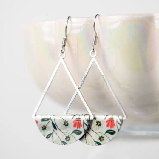 Sweet Meadow Dangle Earrings - Silver