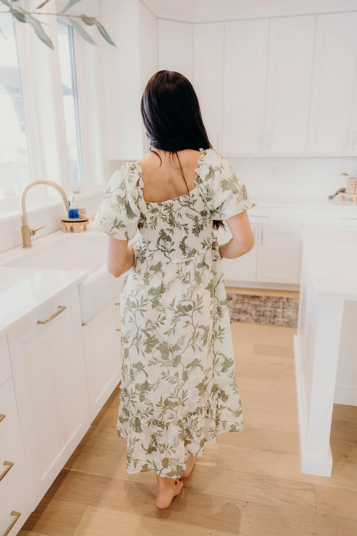 Olivia Floral Midi Dress