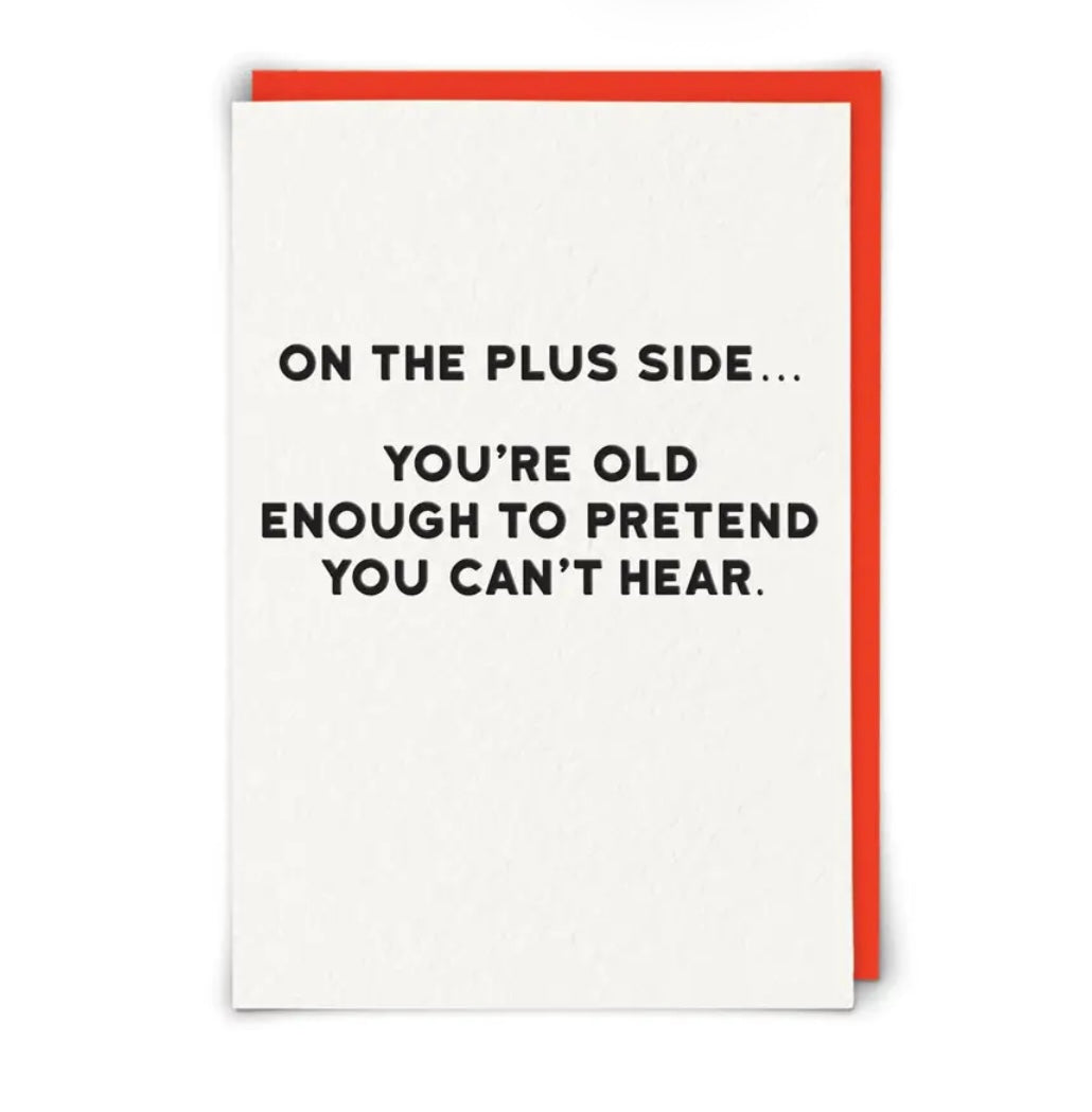 Plus Side Greeting Card
