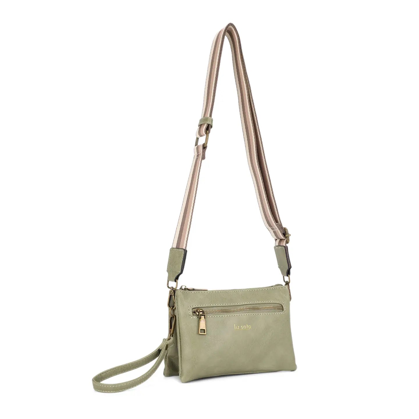 Chloe Cross Body or Wristlet | Sage