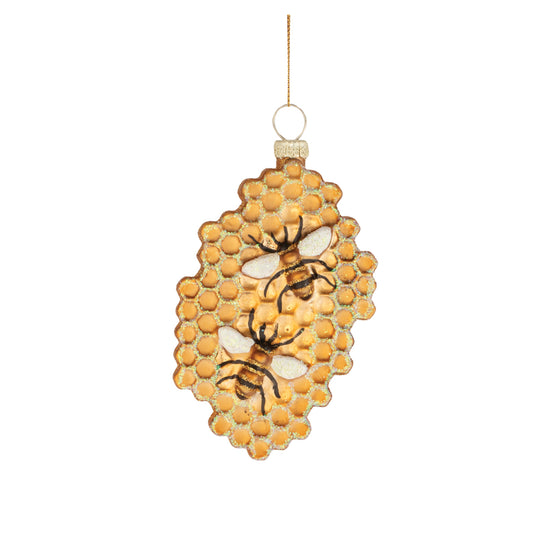 Bee and Honeycomb Ornament
