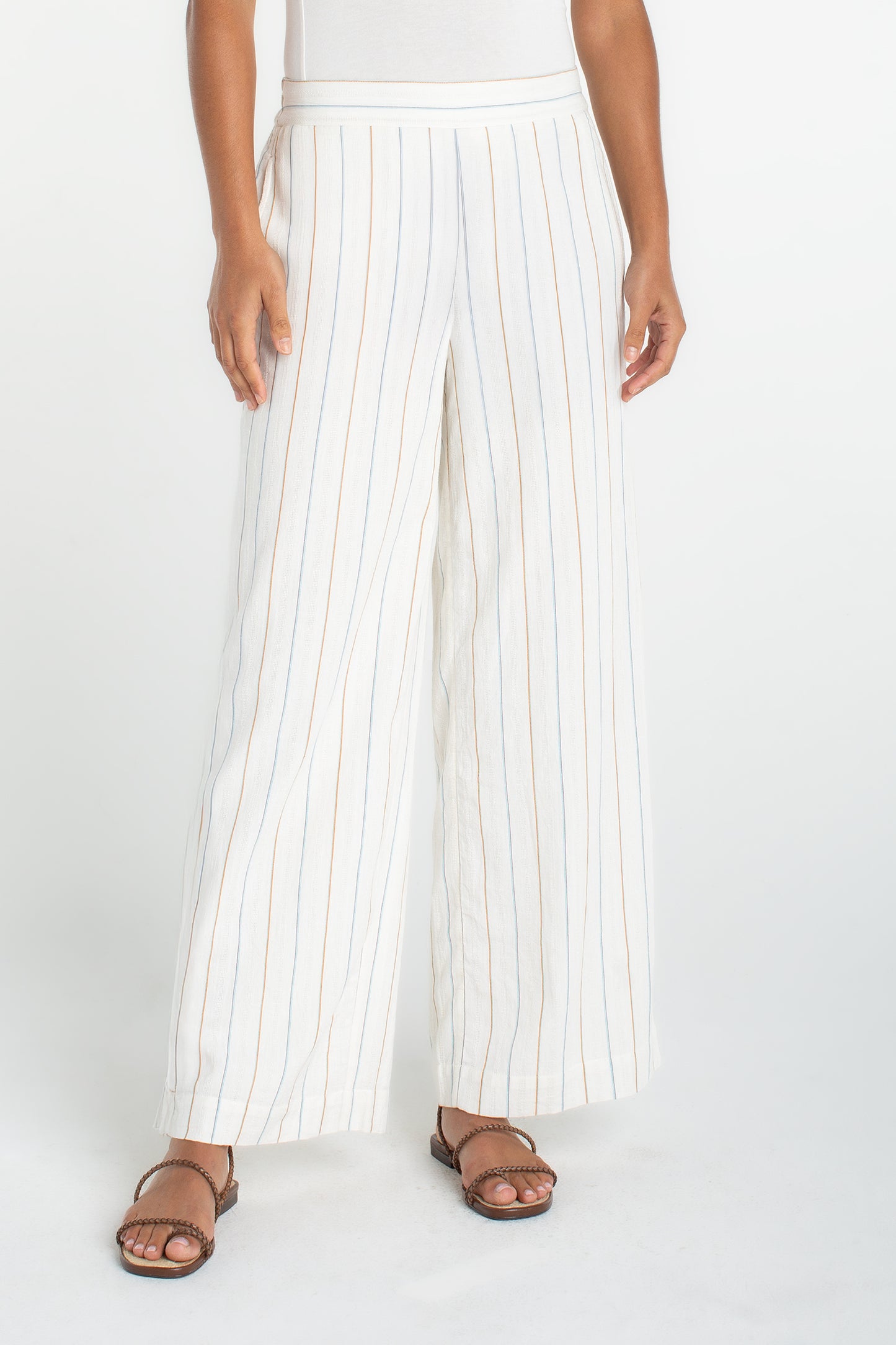 Liverpool Stripe Wide Leg Pants
