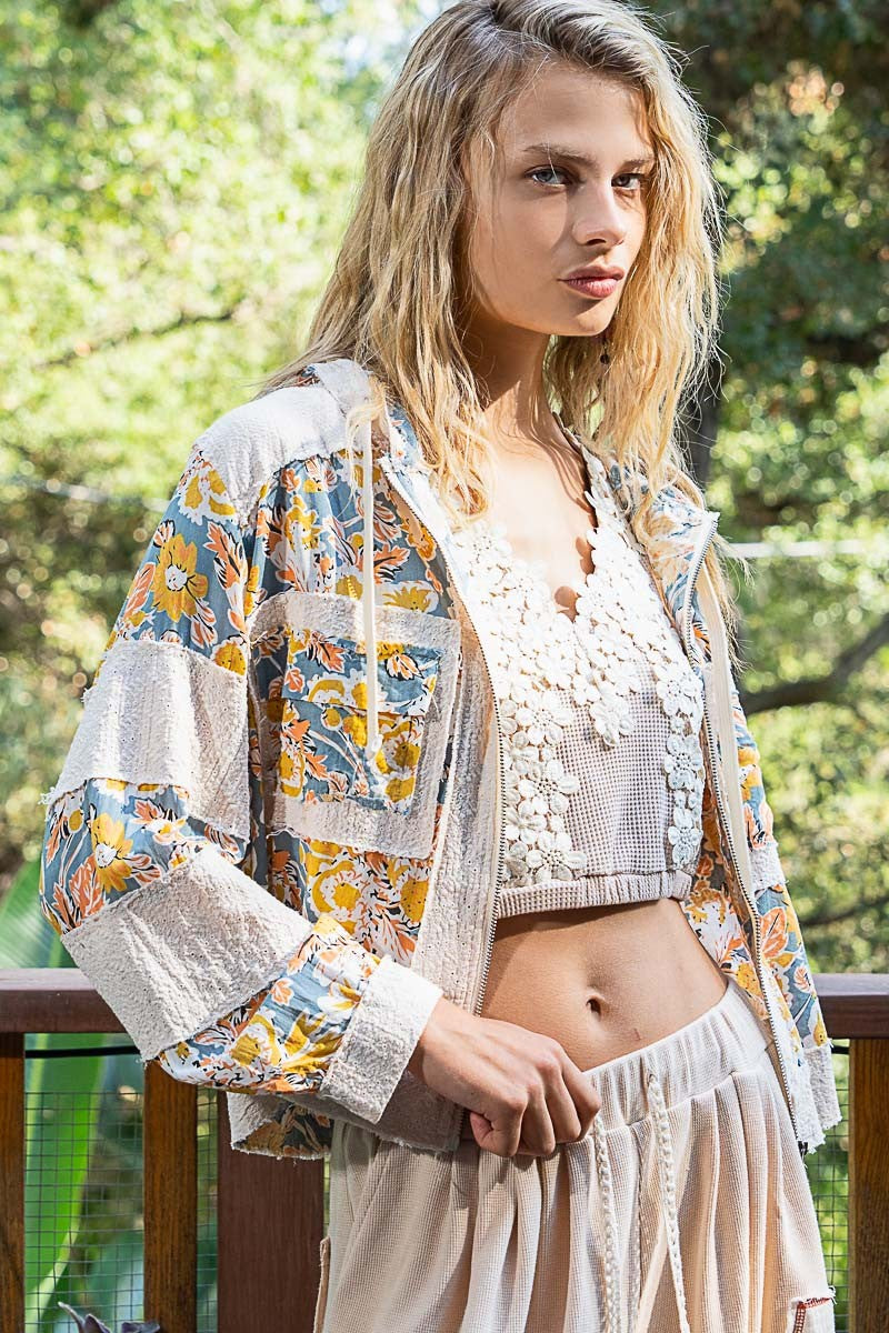 Maisey Mixed Pattern Jacket