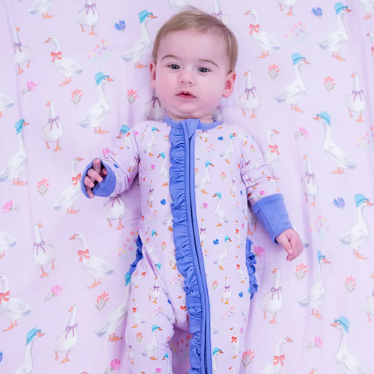 Goose Parade Baby Bamboo Pajamas