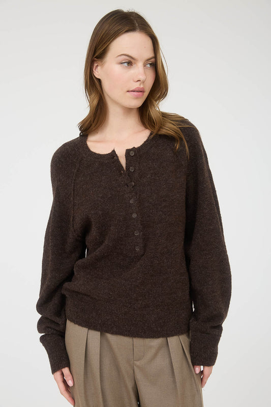 Shelby Henley Knit Sweater